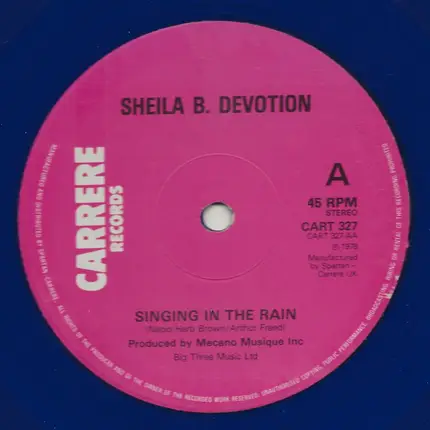 Sheila & B. Devotion - Spacer  / Singin In The Rain