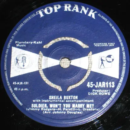 Sheila Buxton - Soldier, Won't You Marry Me?