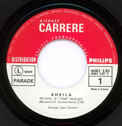 Sheila - Reviens Je T'Aime
