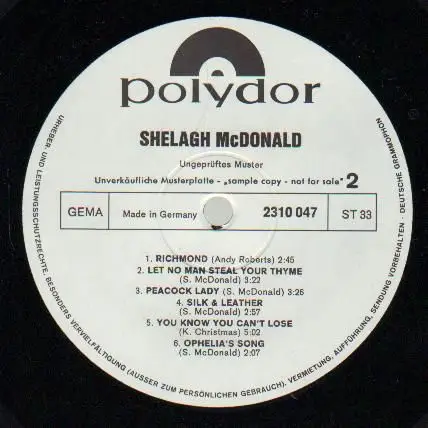 Shelagh McDonald - Album