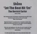 12inch Vinyl Single - Shena - Let The Beat Hit 'Em (Derrick Carter Mixes) - White Label