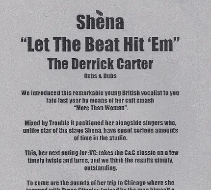 Shena - Let the Beat Hit 'Em
