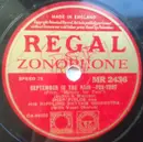 Schellack - Shep Fields And His Rippling Rhythm - September In The Rain / Melody For Two