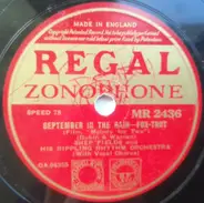 Shep Fields And His Rippling Rhythm - September In The Rain / Melody For Two