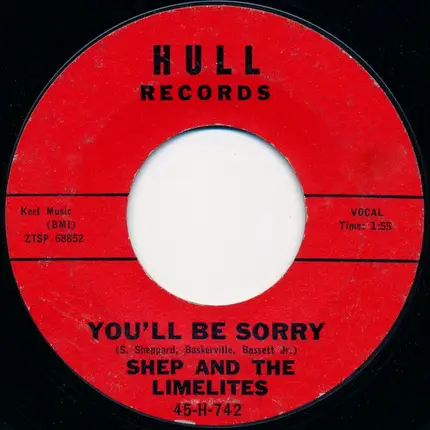 Shep & The Limelites - Ready For Your Love / You'll Be Sorry