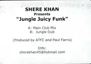12'' - Shere Khan - Jungle Juicy Funk - White label!
