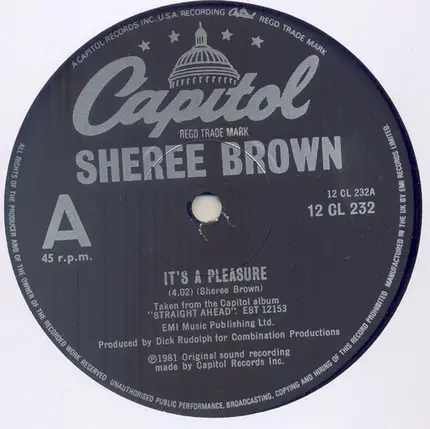 SHEREE BROWN - IT'S A PLEASURE