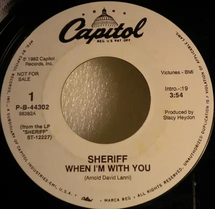 Sheriff - When I'm With You