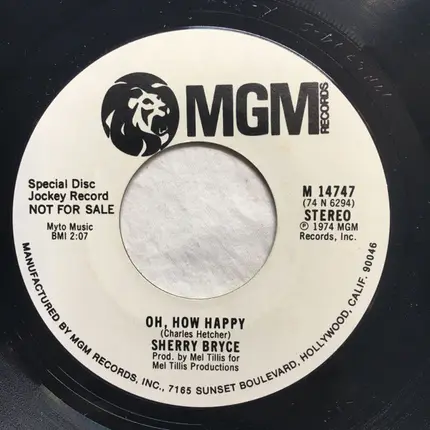 Sherry Bryce - Oh, How Happy