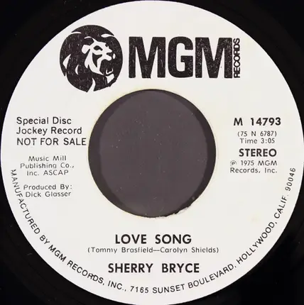 Sherry Bryce - Love Song