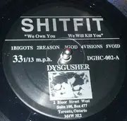 LP - Shitfit / Human Greed - 18-Song Split LP - Ltd ed