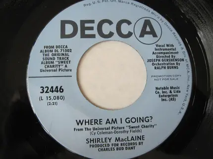 Shirley MacLaine - My Personal Property * Where Am I Going?