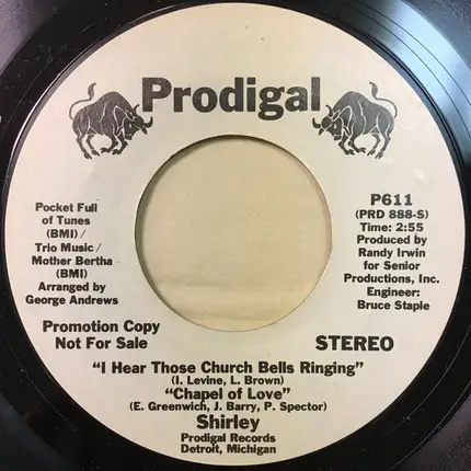 Shirley Alston - I Hear Those Church Bells Ringing/Chapel Of Love
