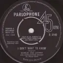 7inch Vinyl Single - Shirley And Johnny - I Don't Want To Know