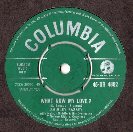 Shirley Bassey - What Now My Love