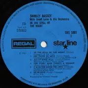LP - Shirley Bassey With Geoff Love & His Orchestra - In The Still Of The Night