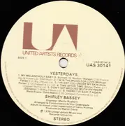 LP - Shirley Bassey - Yesterdays