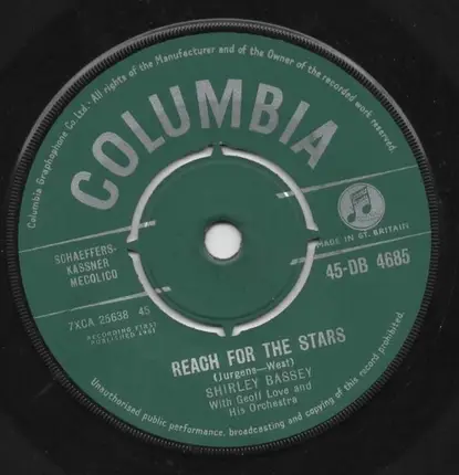 Shirley Bassey - Reach For The Stars / Climb Ev'ry Mountain