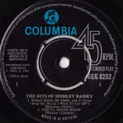7inch Vinyl Single - Shirley Bassey - The Hits Of Shirley Bassey