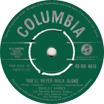 Shirley Bassey - You'll Never Walk Alone