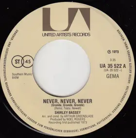Shirley Bassey - Jezahel / Never·Never·Never
