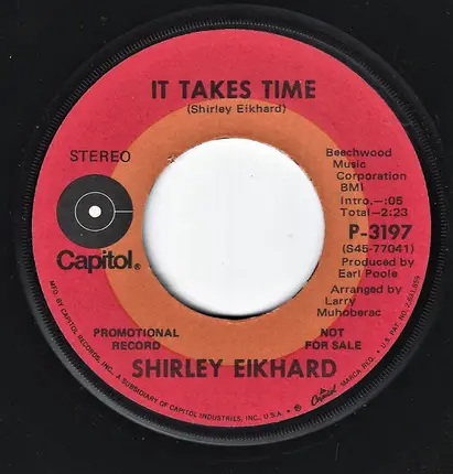 Shirley Eikhard - Something In Your Face / It Takes Time
