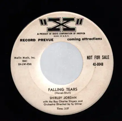 Shirley Jordan - Is It Wrong / Falling Tears