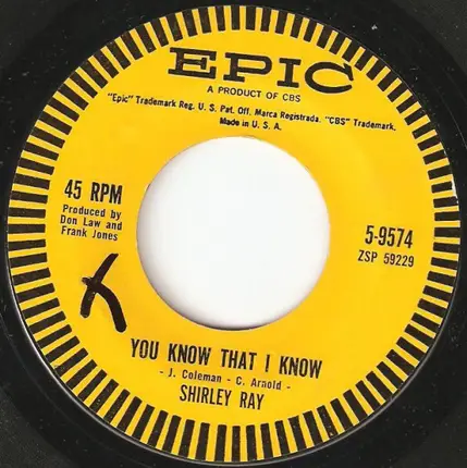 Shirley Ray - Why Don'tcha Come Home / You Know That I Know