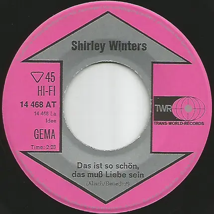 Shirley Winters - Das Ist So Schön, Das Muss Liebe Sein