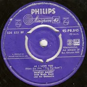 7'' - Shirley Bassey With Wally Stott & His Orchestra - Hands Across The Sea / As I Love You