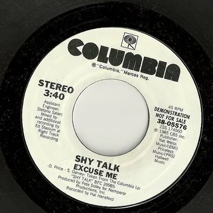 Shy Talk - Excuse Me