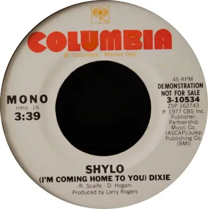 Shylo - (I'm Coming Home To You) Dixie