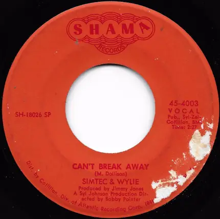 Simtec & Wylie - Do It Like Mama / Can't Break Away