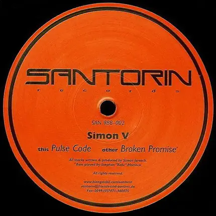 Simon V - Broken Promise / Pulse Code