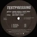 12inch Vinyl Single - Simon Vegas & Nate Dogg Feat. Angie Martinez & Illo 77 - One Night Stand