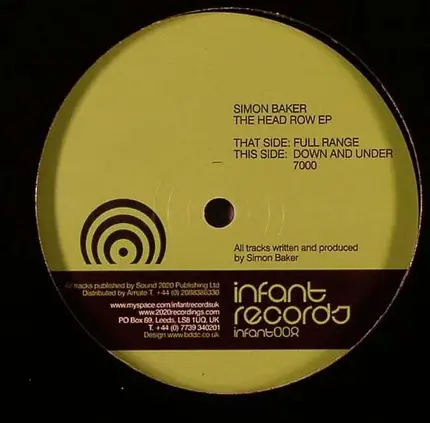 Simon Baker - The Head Row EP