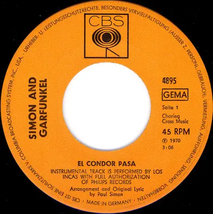 Simon & Garfunkel - El Condor Pasa