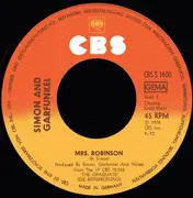7inch Vinyl Single - Simon & Garfunkel - Mrs. Robinson / Old Friends/Bookends