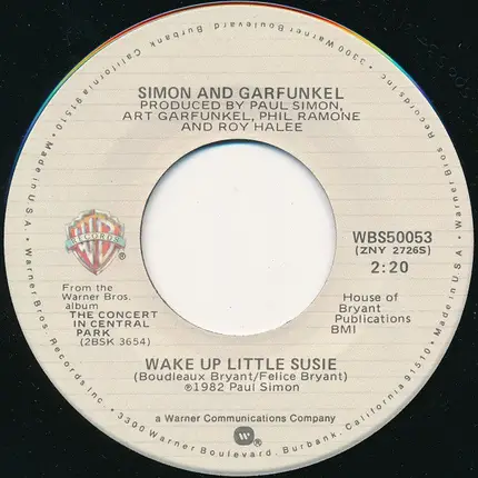 Simon & Garfunkel - Wake Up Little Susie