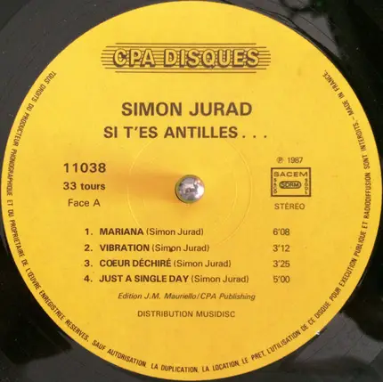Simon Jurad - Si T'es Antilles...