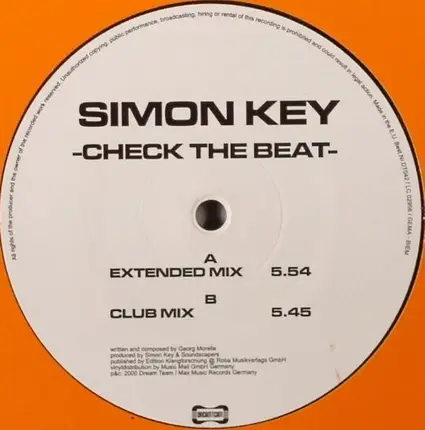 Simon Key - Check The Beat