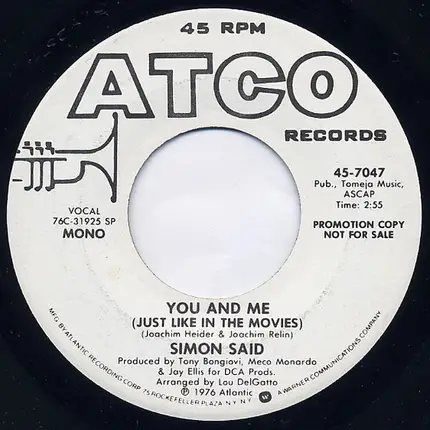 Simon Said - You And Me (Just Like In The Movies)