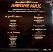 Double LP - Simone Max - Une Soirée Au Théâtre De La Gaité Avec Simone Max