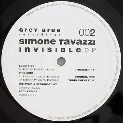 Simone Tavazzi - Invisible EP