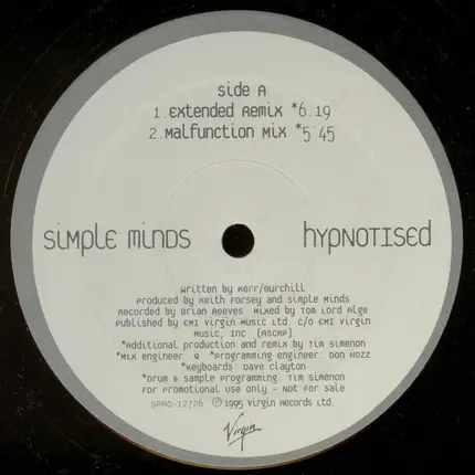 Simple Minds - Hypnotised