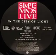 Double LP - Simple Minds - Live In The City Of Light - Gatefold