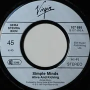 7inch Vinyl Single - Simple Minds - Alive & Kicking