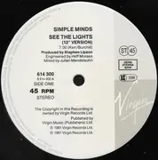12inch Vinyl Single - Simple Minds - See The Lights - No Cover