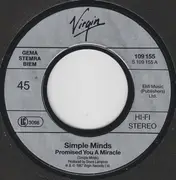 7inch Vinyl Single - Simple Minds - Promised You A Miracle / Book Of Brilliant Things (Simple Minds Live)