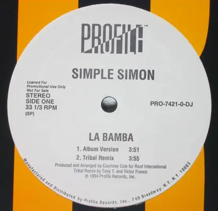 Simple Simon / Pan Head - La Bamba